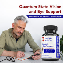 Quantum Nutrition Eye Support key ingredients bilberry and carrot underscore antioxidant-rich eye care.