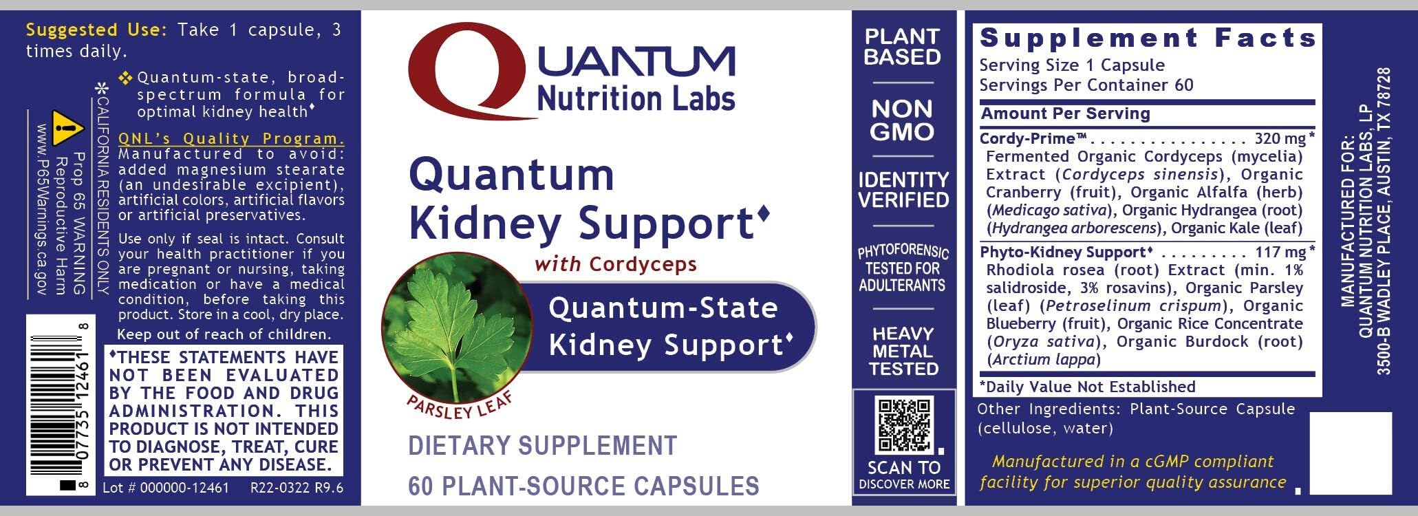 Quantum Nutrition Kidney Support Violite packaging preserves freshness