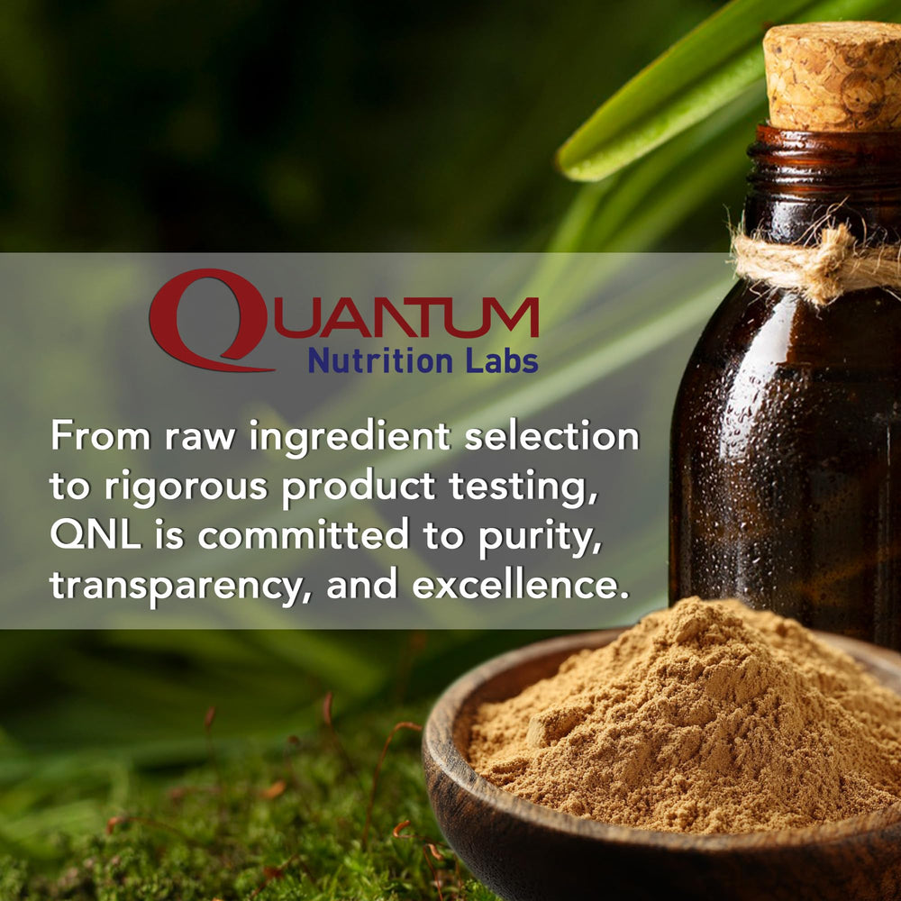 Quantum Nutrition Labs sustainable packaging and plant based vitamin blend