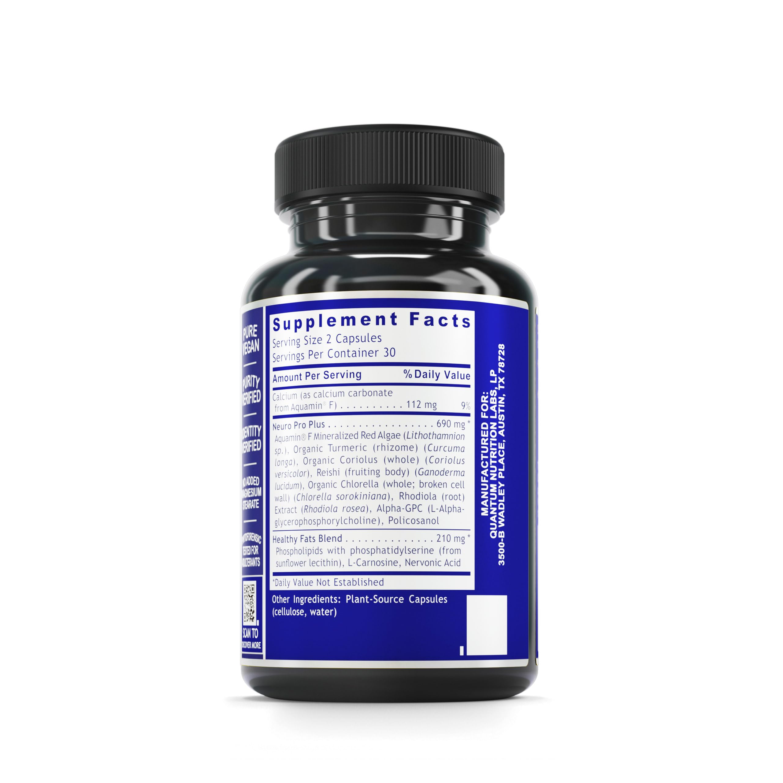 Quantum Nutrition Nerve Support capsules for daily focus and nerve health
