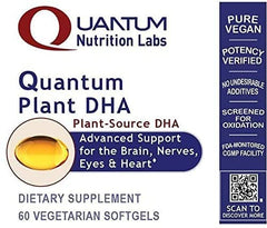 Quantum Nutrition Plants DHA algae source, supporting eye and brain health in daily use