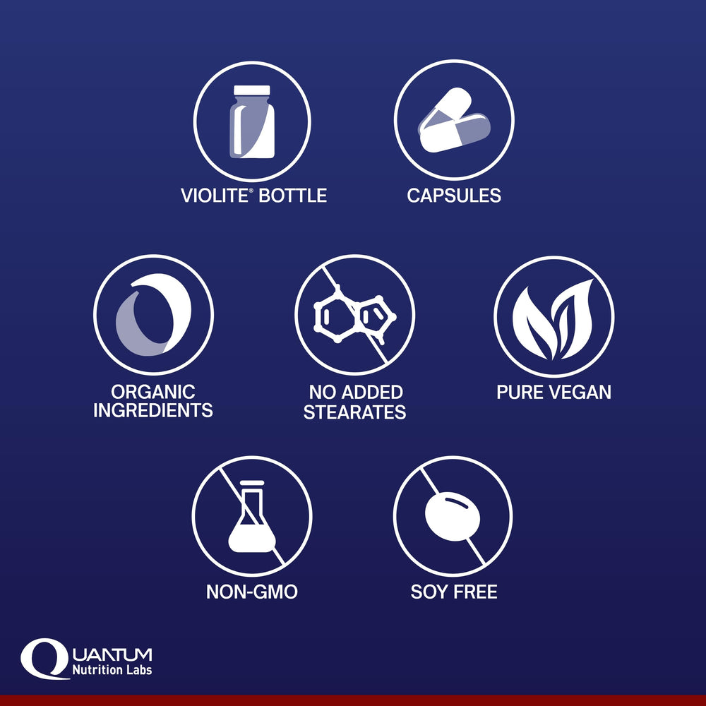 Quantum Nutrition QNL Plant Multi-Vitamin capsules pour showing easy-to-take form
