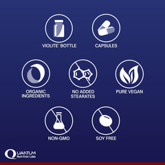 Quantum Nutrition QNL Plant Multi-Vitamin capsules pour showing easy-to-take form