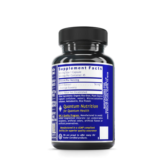 Quantum Nutrition QNL Quantum Medi-Pollen capsules close-up for urinary health support