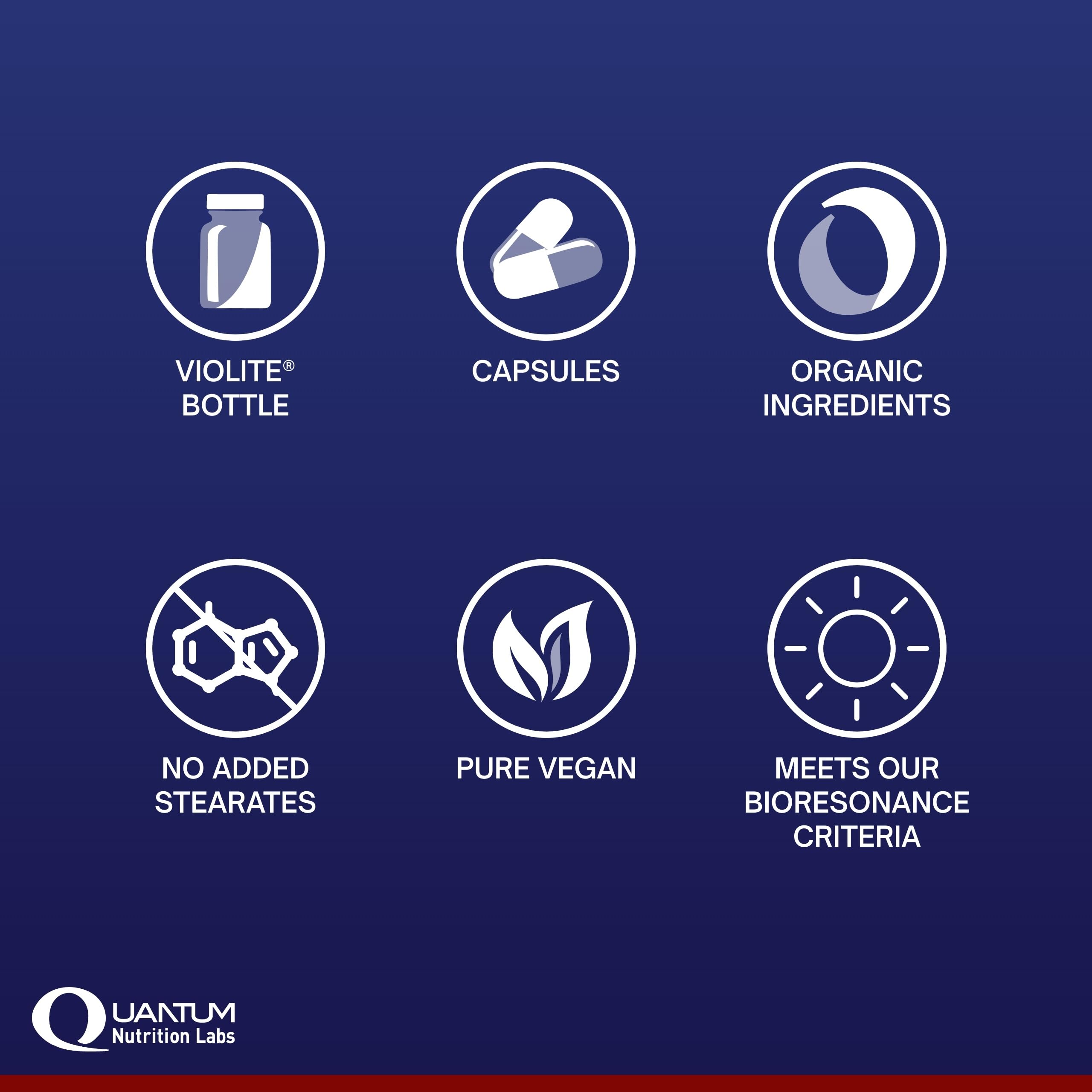 Packaging shot of Quantum Digest with 60 vegetarian capsules.