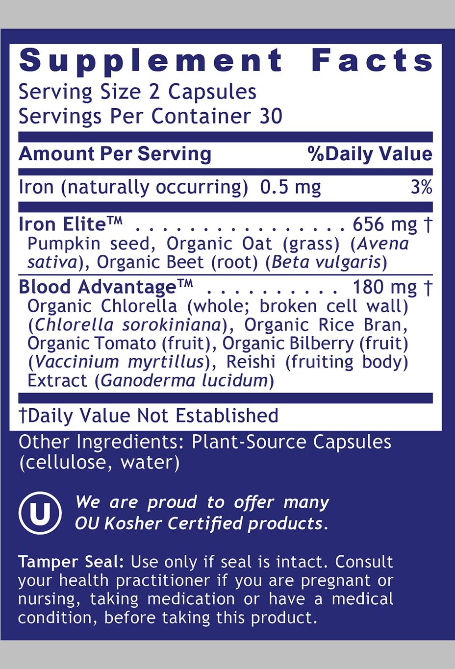 Quantum Nutrition Violite bottle packaging preserving the iron formula.