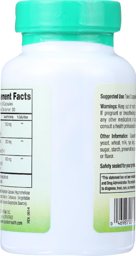 Quantum Super Immune+ capsules close-up show L-Lysine and botanicals.
