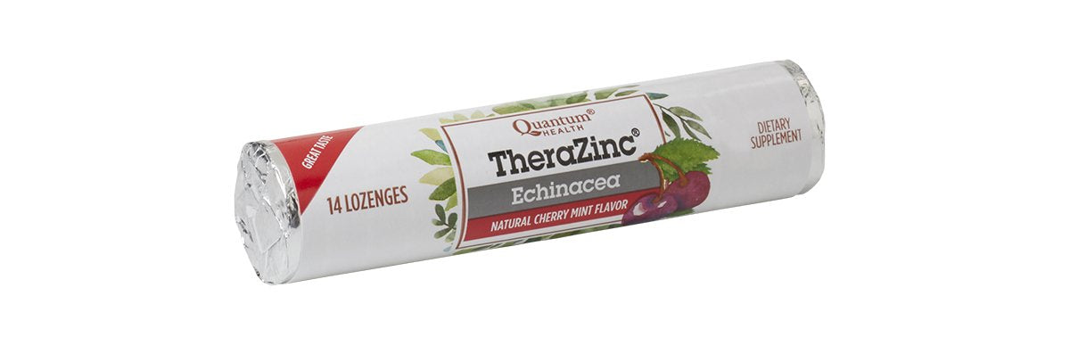 Quantum TheraZinc Echinacea Roll shown for on‑the‑go immune support