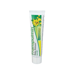 Calm, sleepy infant after Transpulmin balm during bedtime