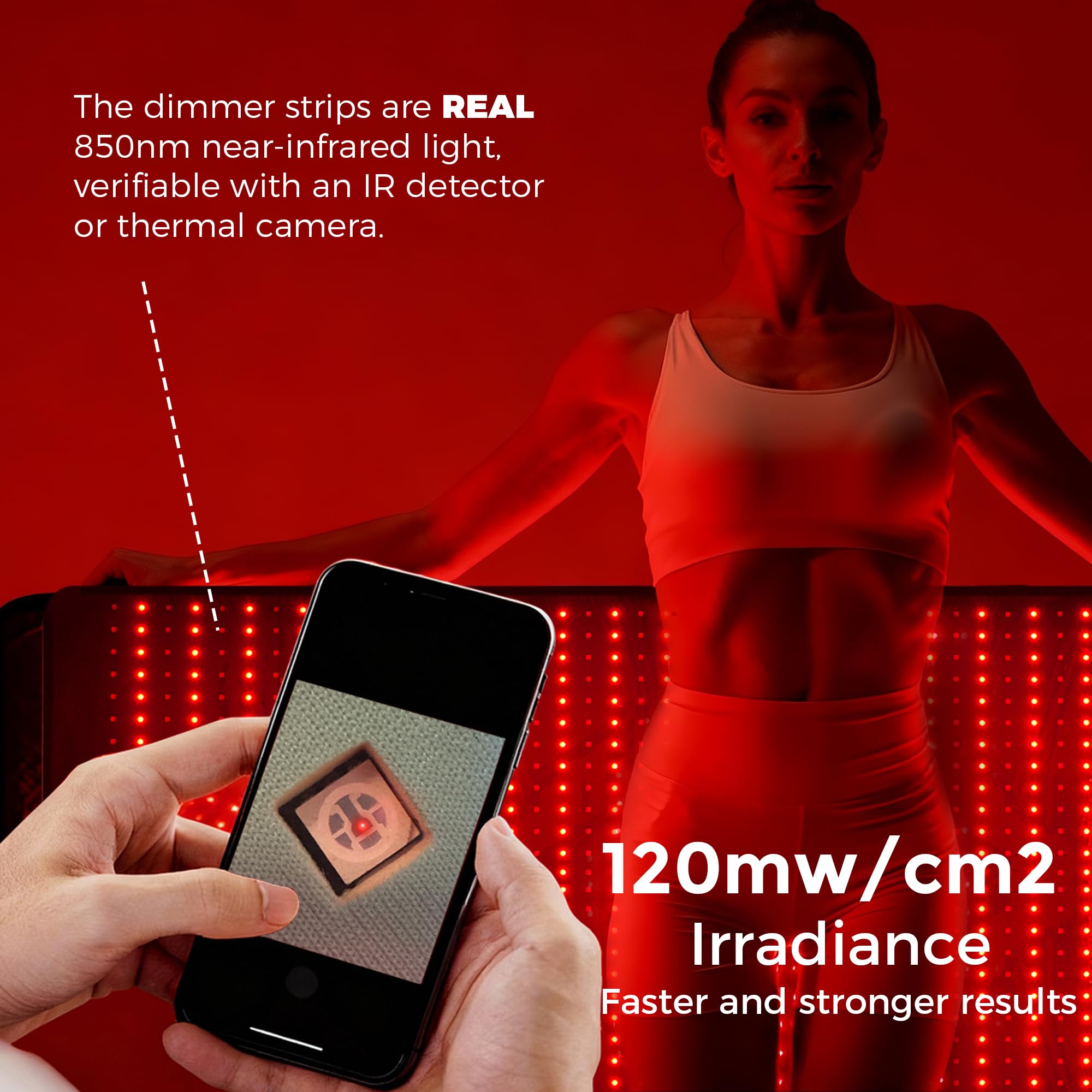 QuasarMD full-body wellness mat in use for relaxation and recovery.