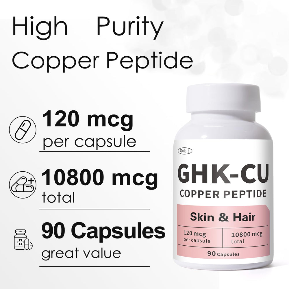 QUBIT enteric-coated capsules illustrate release in the small intestine for absorption.