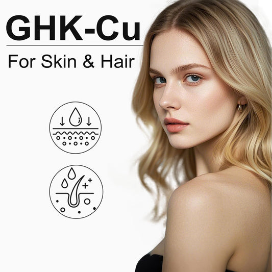 QUBIT GHK-Cu copper peptide capsules ready for daily intake and skincare support.