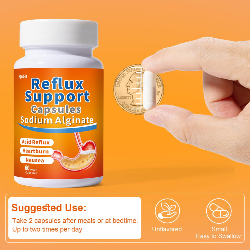QUBIT Sodium Alginate packaging-box highlighting vegan, long-lasting raft barrier option