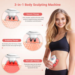 Large suction cup in use for thigh and back contouring with Queleay.
