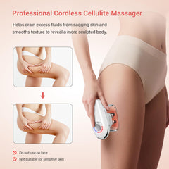 Small suction cup for arms and abdomen on Queleay 3-in-1 device.