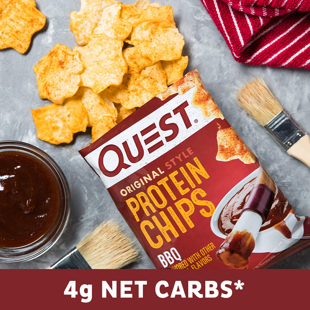 Serving suggestion with gym bag and desk snack options.