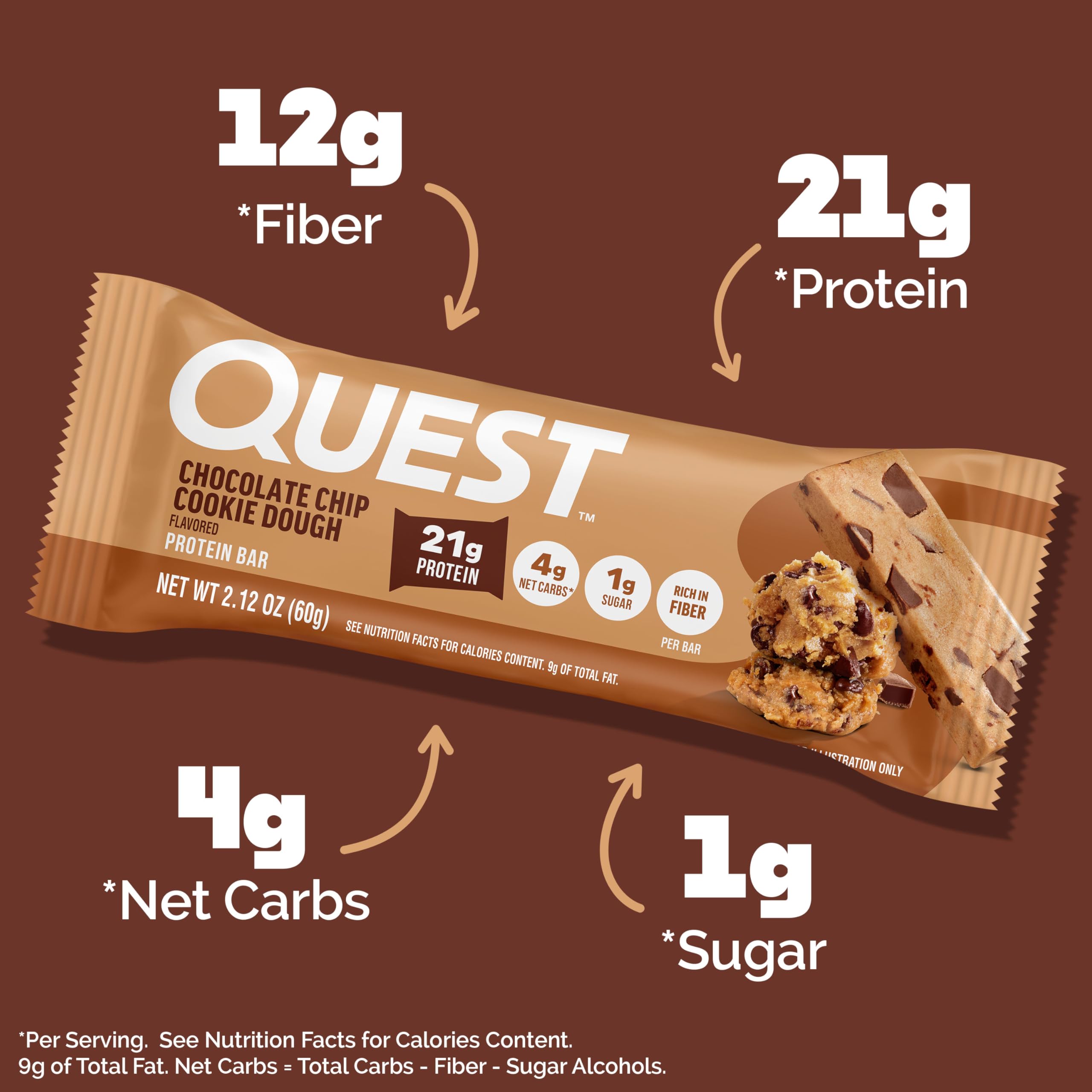Broken Quest bar shows dense, chewy interior for on-the-go snacking.