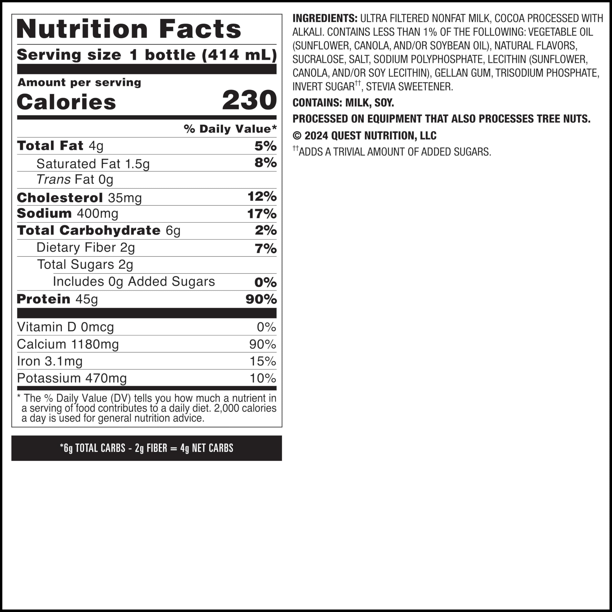 Quest Chocolate Protein Shake glass ready-to-drink flavor anytime.