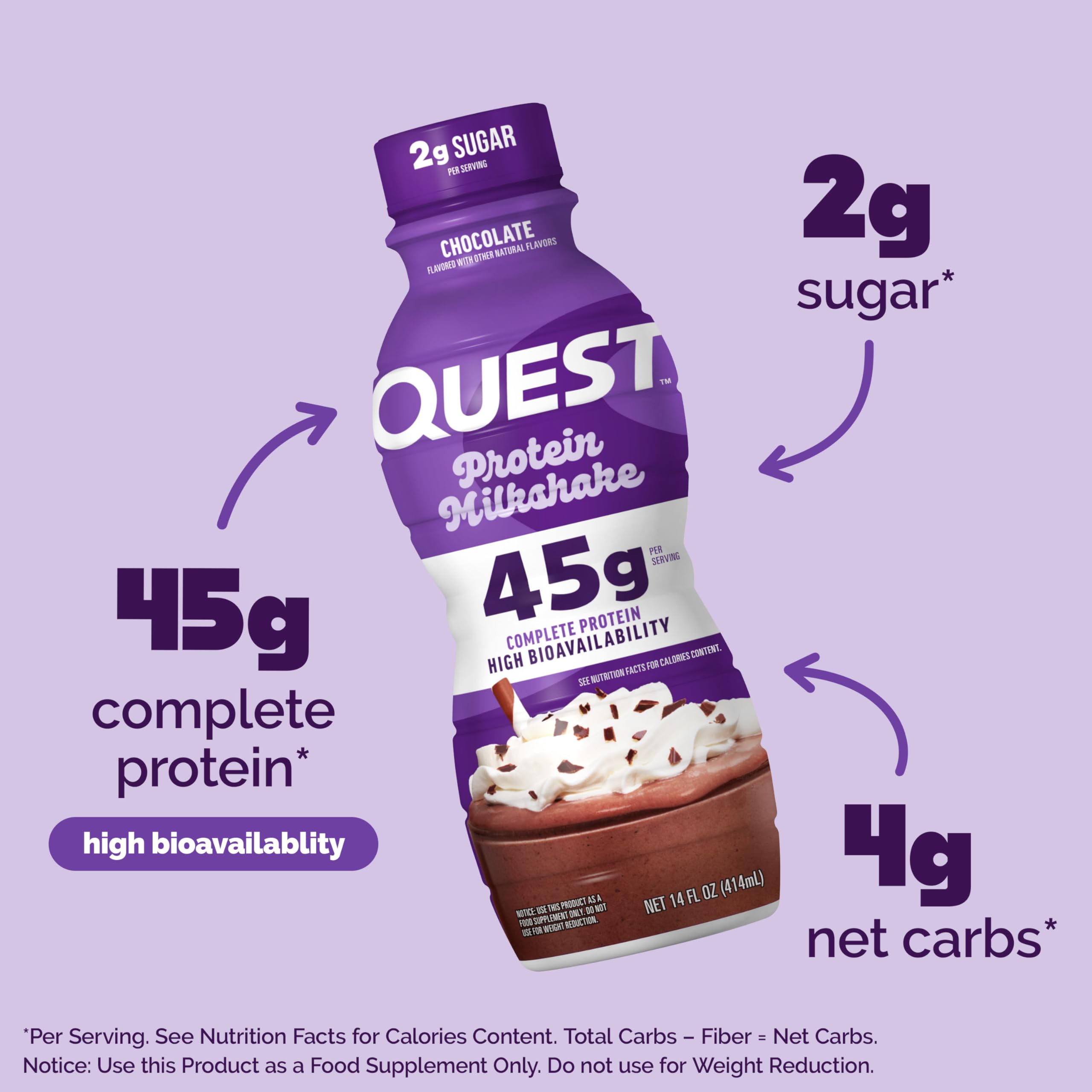 Quest Chocolate Protein Shake pour: convenient on-the-go option.
