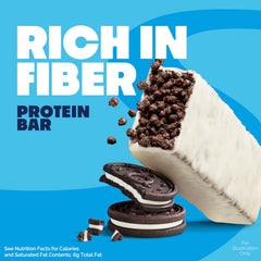 Quest Cookies and Cream Crispy Bar wrap for on-the-go snacking.