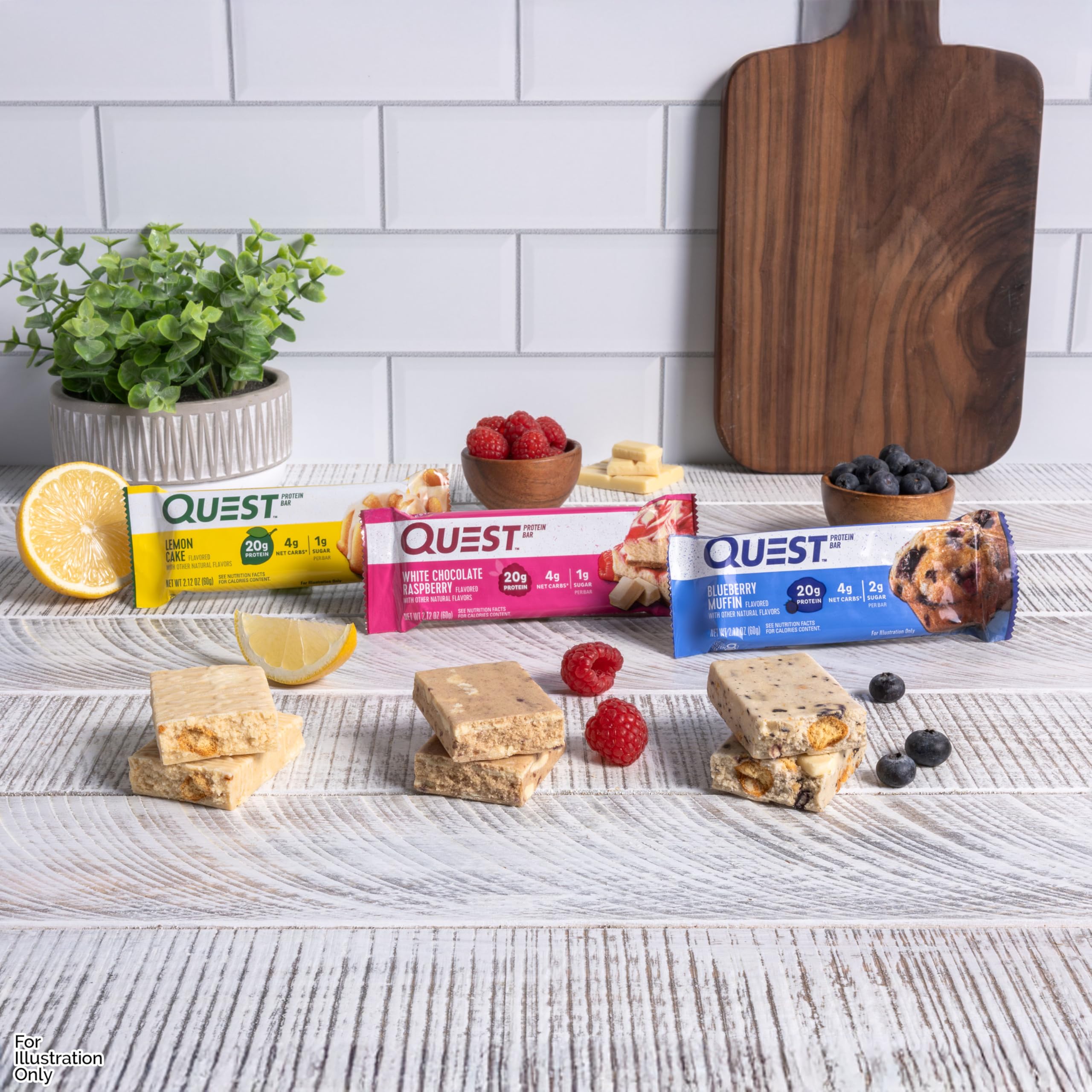 Quest White Chocolate Raspberry bar from the variety pack, a keto-friendly treat.