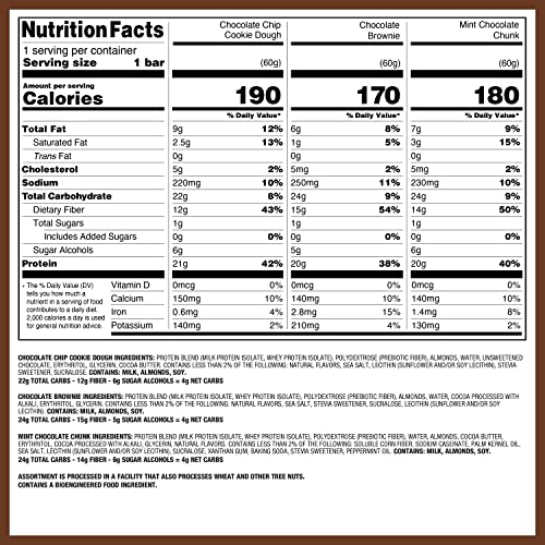 Quest Mint Chocolate Chunk bar close-up, refreshing flavor for energy-friendly boost