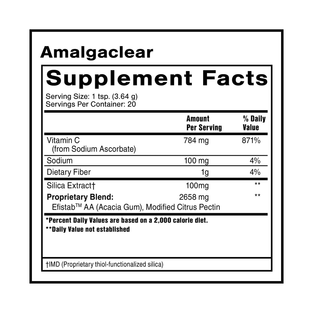 Quicksilver AmalgaClear pour illustrating easy daily intake