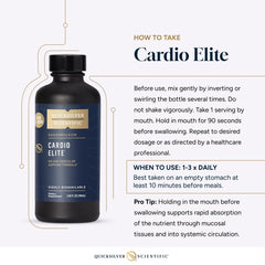 Quicksilver Cardio Elite morning-use setup for daily energy and circulation.