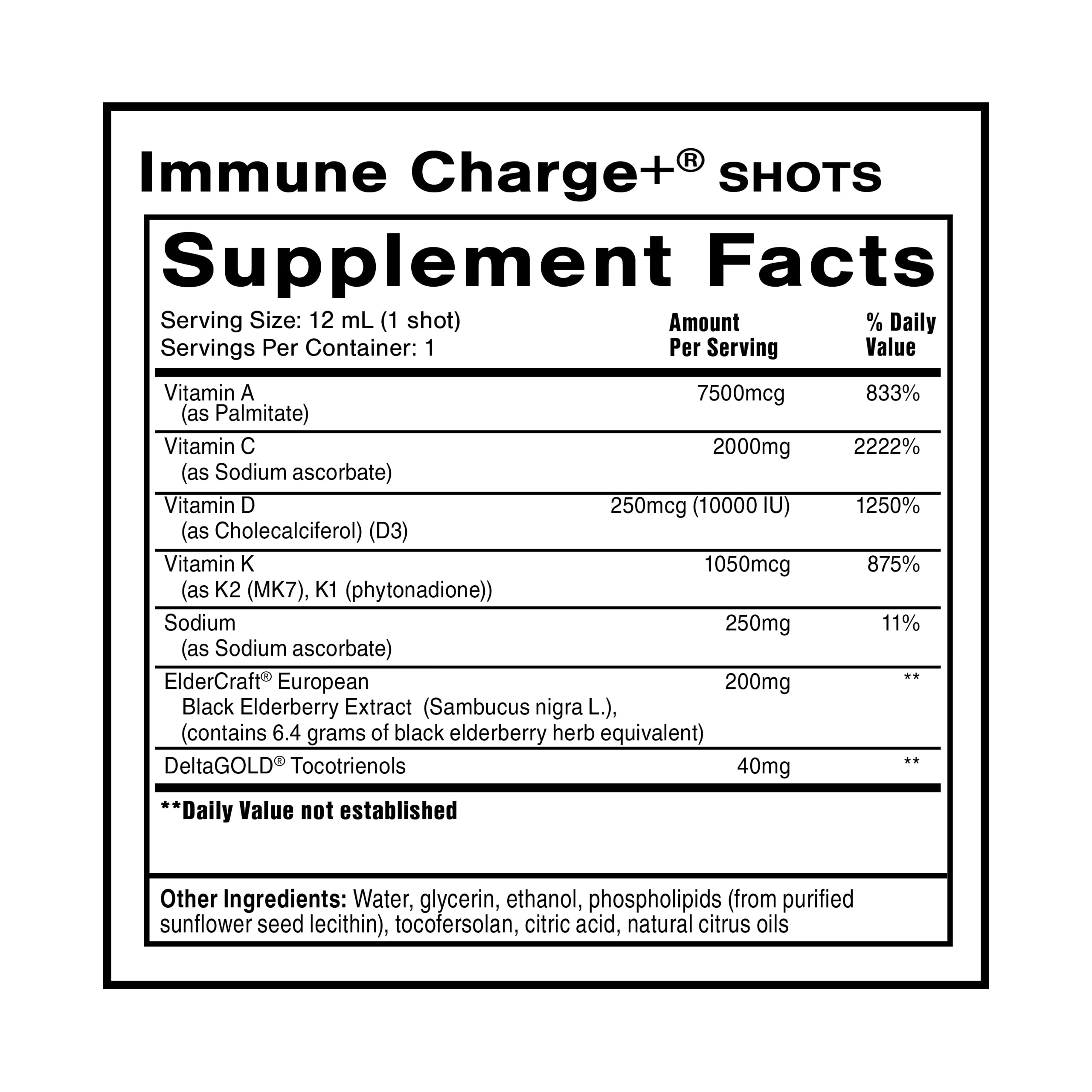 Quicksilver Immune Charge+ shot being poured for on-the-go immune support.