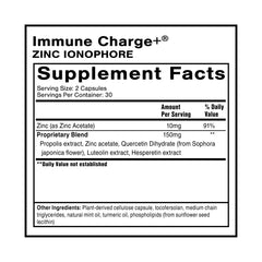Quicksilver Immune Charge softgels closeup highlighting convenient capsules for on-the-go dosing