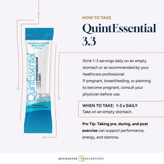 Quicksilver Quintessential 3.3 sachets sourced from marine minerals