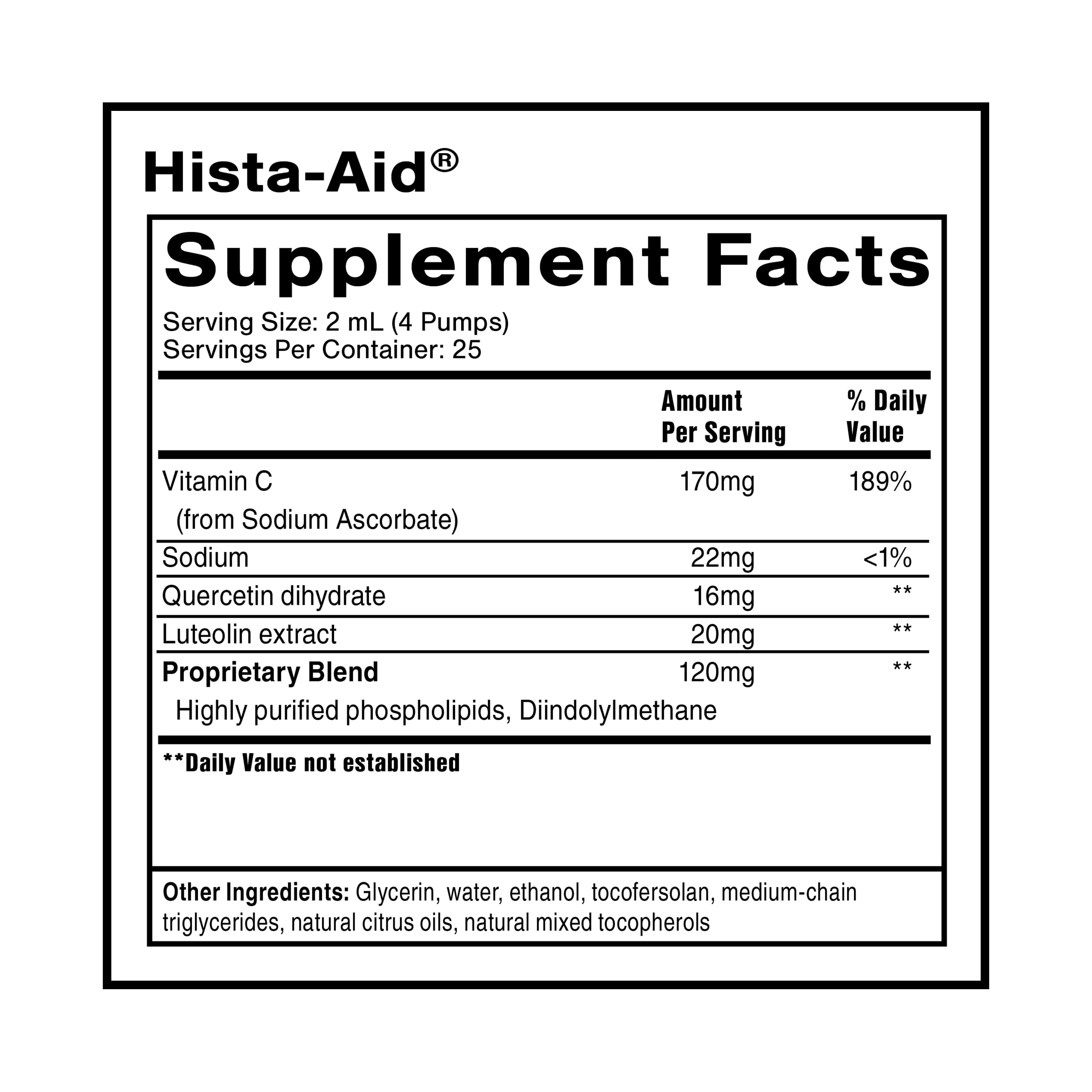 Quicksilver Scientific Hista-Aid dropper close-up for precise dosing and easy use.
