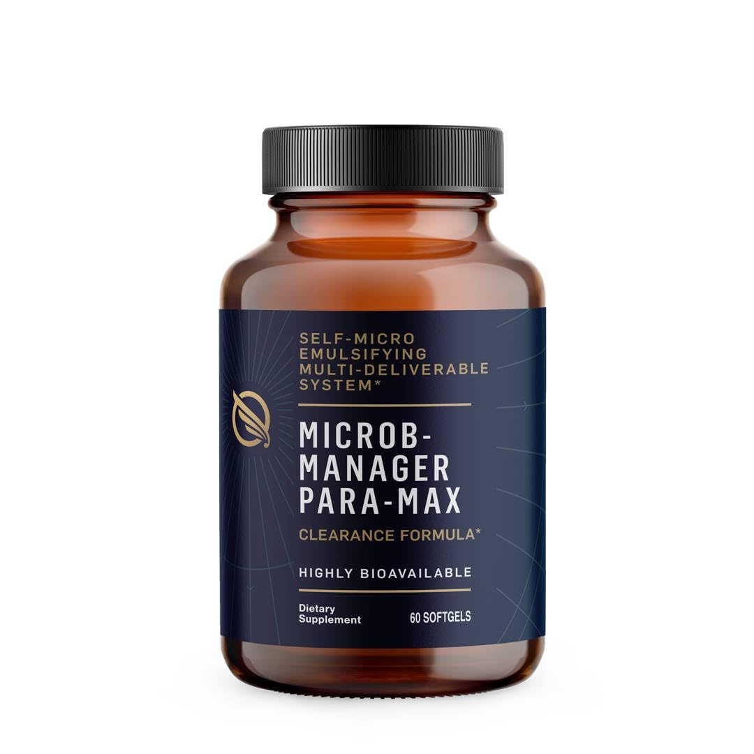 Quicksilver Scientific Microb-Manager Para-Max bottle promoting microbial balance and immune support