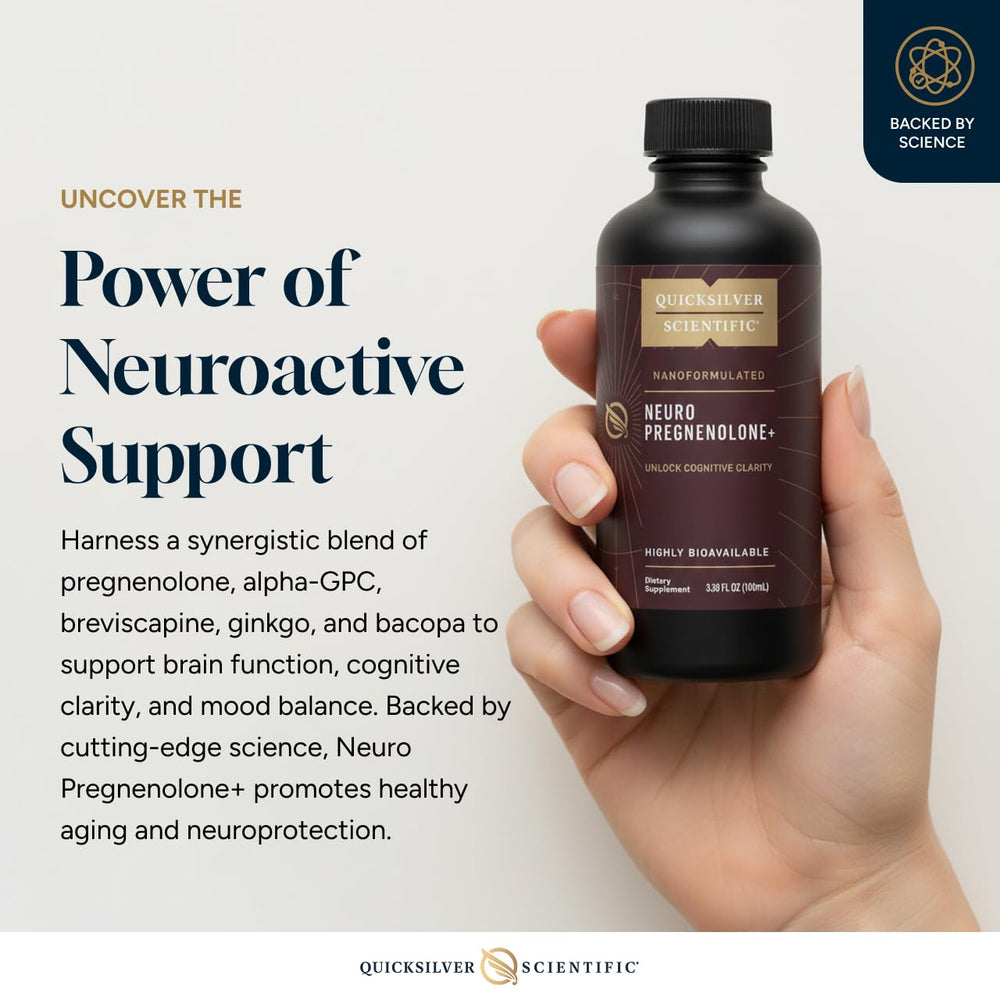 Quicksilver Scientific Neuro Pregnenolone+ liposome matrix suggests high bioavailability.