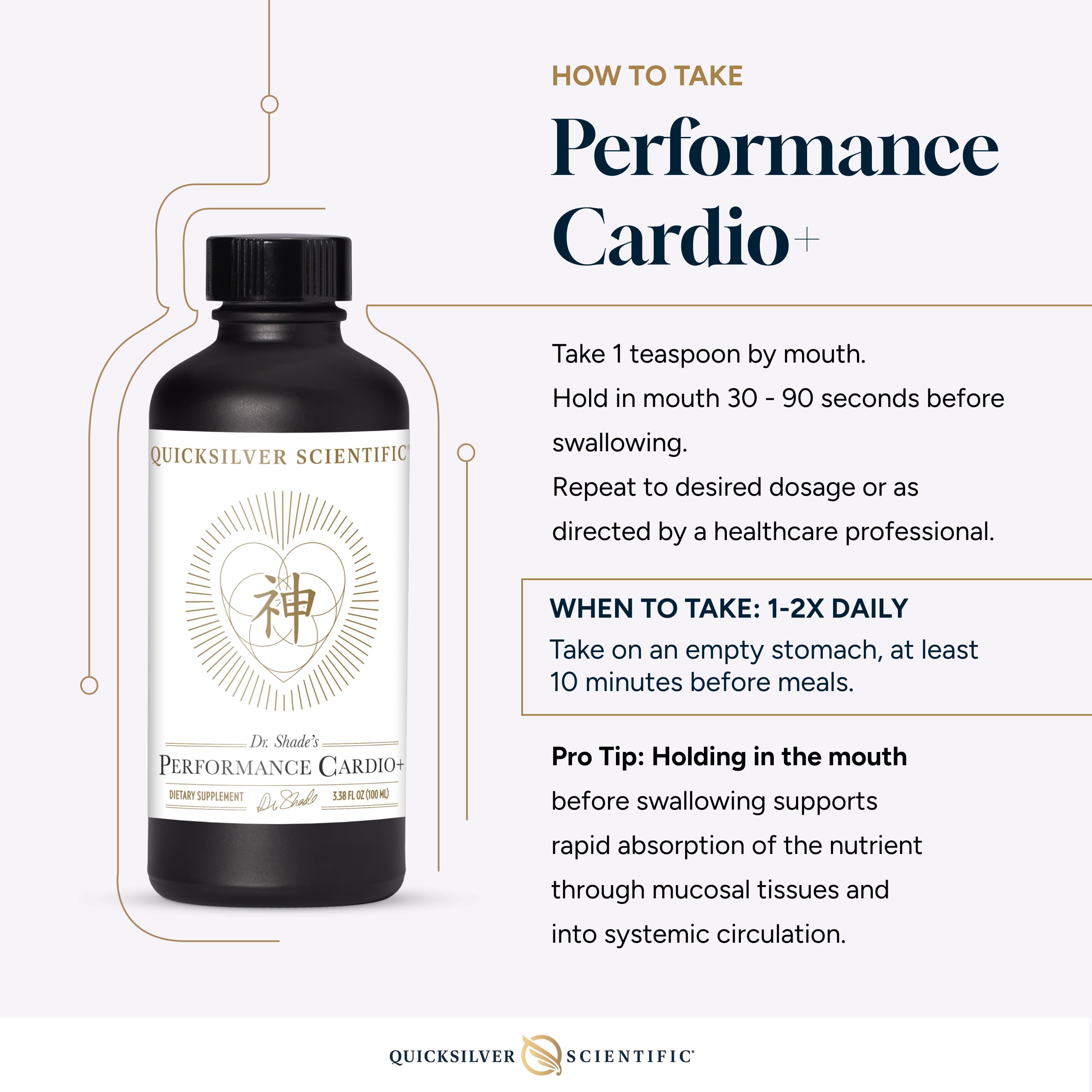 Quicksilver Scientific Performance Cardio+ active use scene shows daily energy and focus.