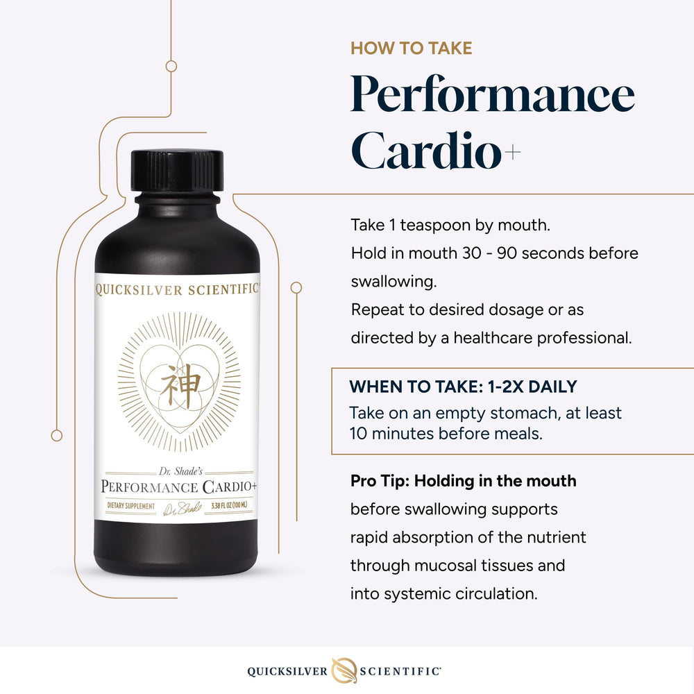 Quicksilver Scientific Performance Cardio+ active use scene shows daily energy and focus.