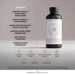 Quicksilver Scientific Performance Cardio+ panax ginseng extract emphasizes energy and focus support.