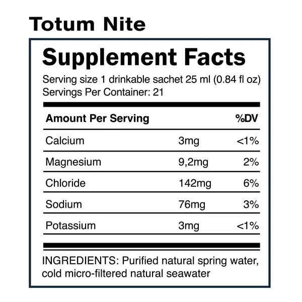 Quicksilver Totum Nite sachets: travel-friendly hydration for sleep support