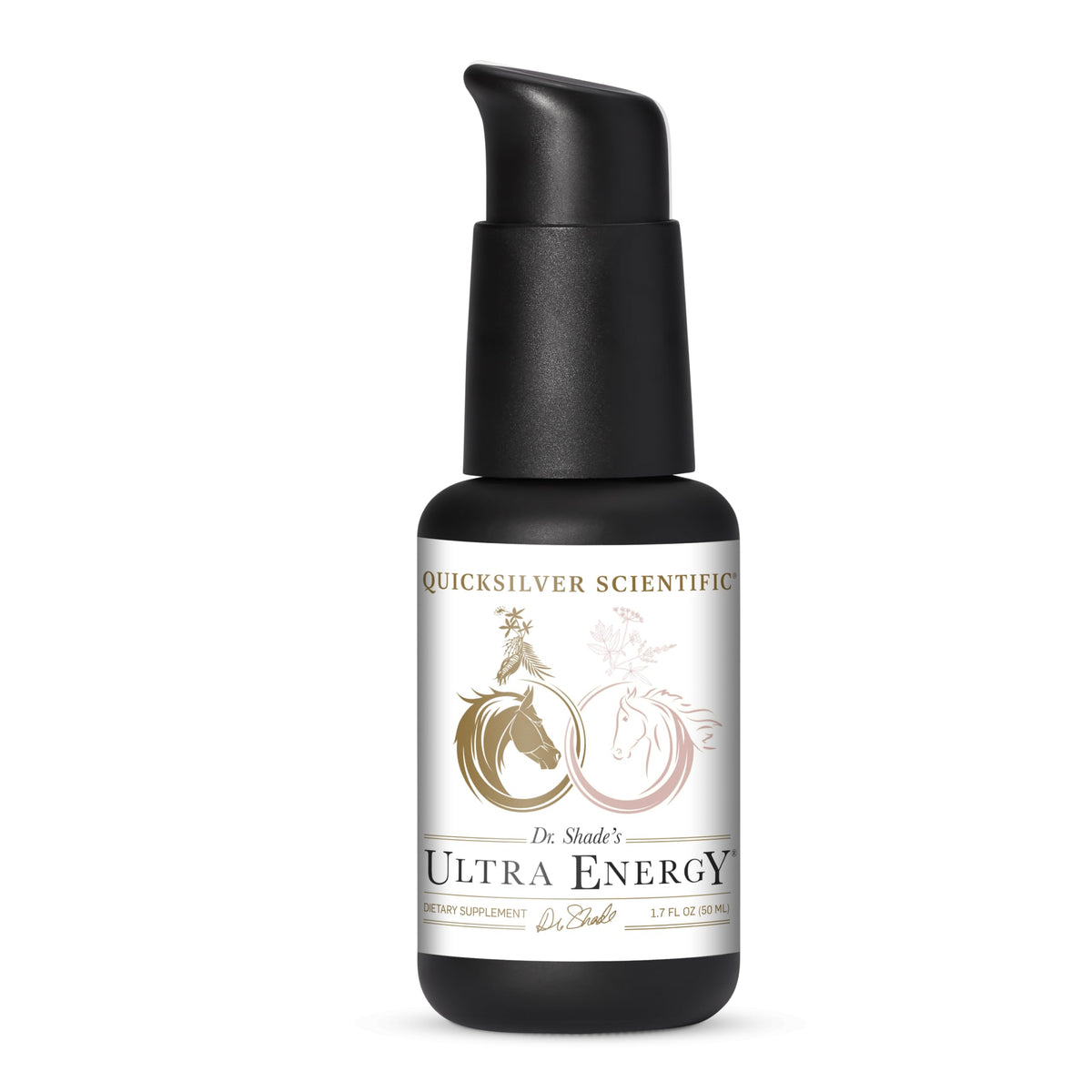 Quicksilver Scientific Ultra Energy bottle front view highlighting adaptogenic support