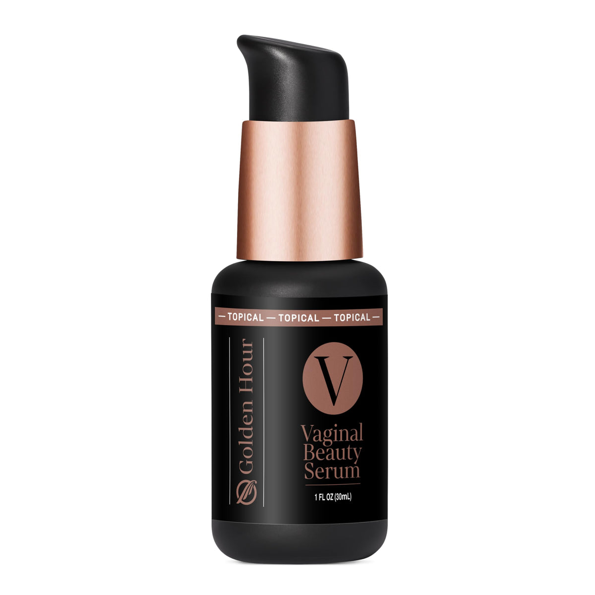 Quicksilver Scientific Vaginal Beauty Serum bottle highlighting hydration for intimate skin.