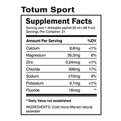 Quicksilver Totum Sport sachets ready to mix for endurance hydration.