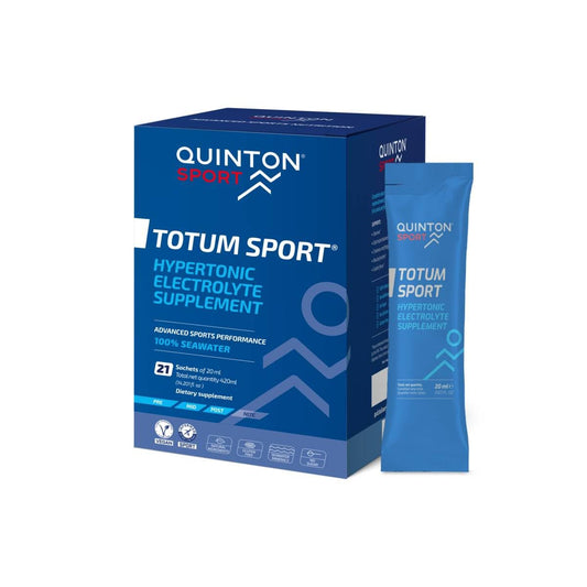 Quicksilver Totum Sport sachets pack for easy on-the-go hydration.