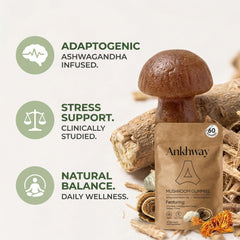 Quiet Dose label close-up showing the 10-mushroom blend