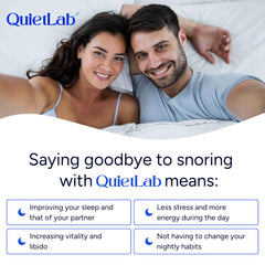 QuietLab Pro adaptive-fit technology, fits any mouth size.