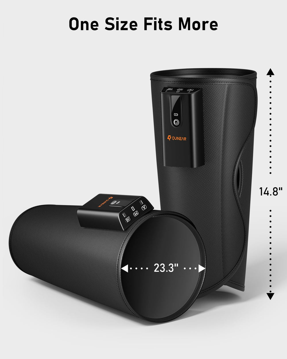 QUINEAR massager provides 3 intensities and 3 modes for tailored sessions.