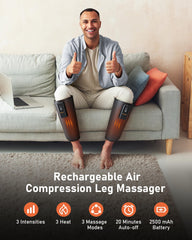 QUINEAR leg massager uses air compression to support recovery.