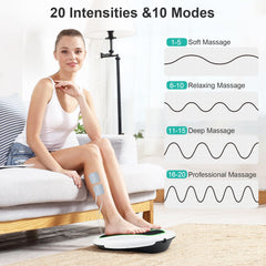 QUINEAR foot massager with two handles for easy portability.