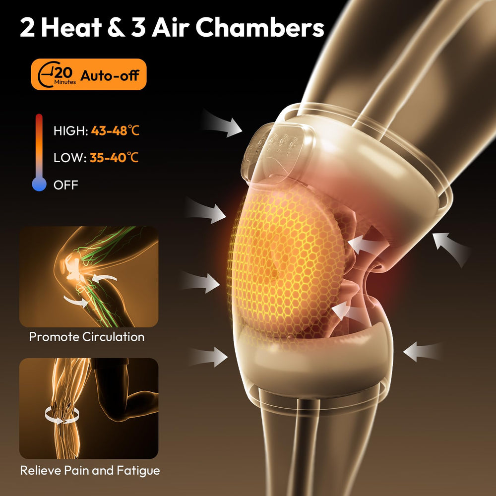 QUINEAR knee massager control panel, simple mode changes