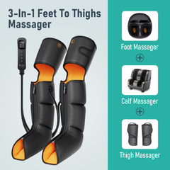 QUINEAR foot chamber demonstrates targeted compression for foot relief and relaxation.