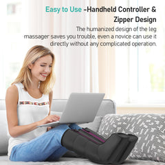 Quinear leg massager arrives gift-ready for mom, dad, or athletes.